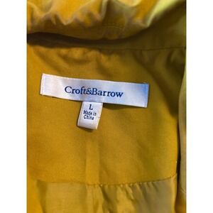Croft & Barrow Women's Burnt Yellow Jacket with Belt L